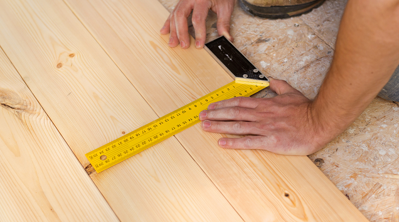 measuring lvp flooring installation